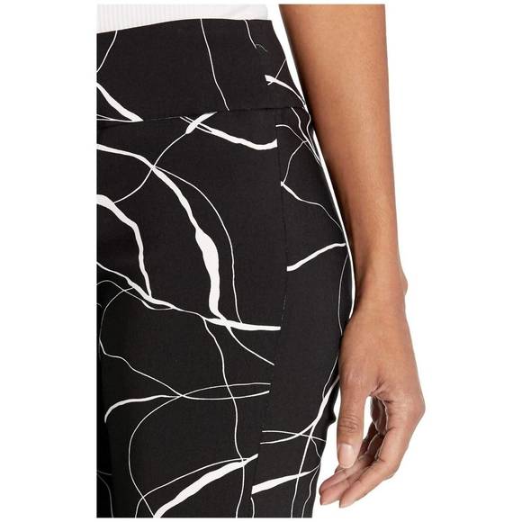 NEW ELLIOTT LAUREN brush strokes pull on pant in black/white - Picture 2 of 2
